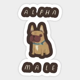 alpha frenchie Sticker